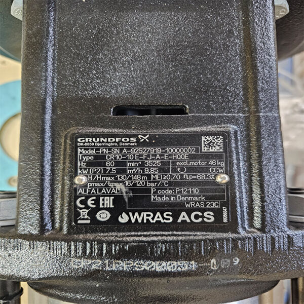 پمپ طبقاتی Grundfos CR 10-10 E-FJ-A-E-HQQE - تصویر 4