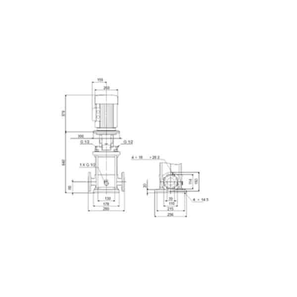 پمپ طبقاتی Grundfos CR 10-10 E-FJ-A-E-HQQE - تصویر 2