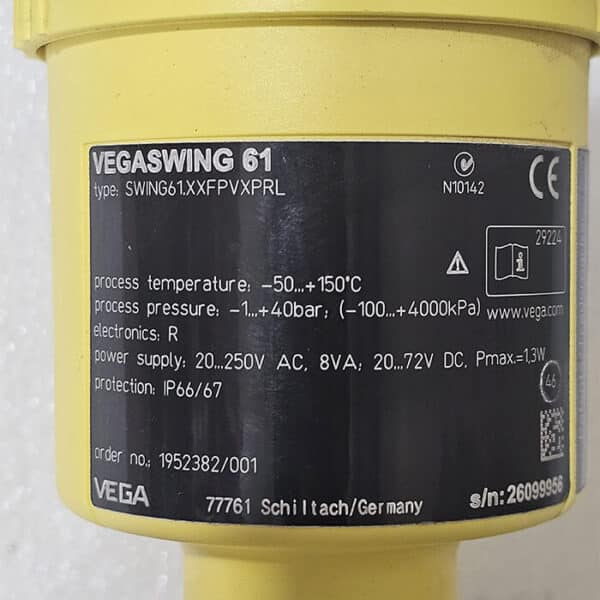 سوئیچ سطح VEGA SWING61.XXFPVXPRL - تصویر 2
