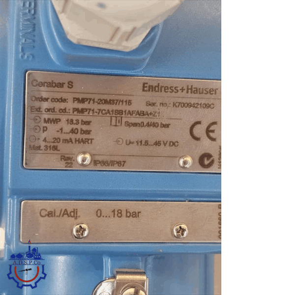 ترانسمیتر فشار دیافراگمی PMP71-7CA1SB1AFABA - تصویر 2