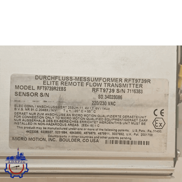 ترانسمیتر Micro Motion RFT9739 - تصویر 2