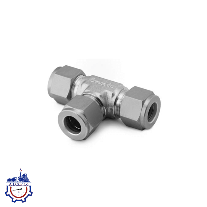 یونیون تی UNION TEE فیتینگ سه‌راهی استنلس استیل سوئج‌لاگ سایز 1/2 اینچ