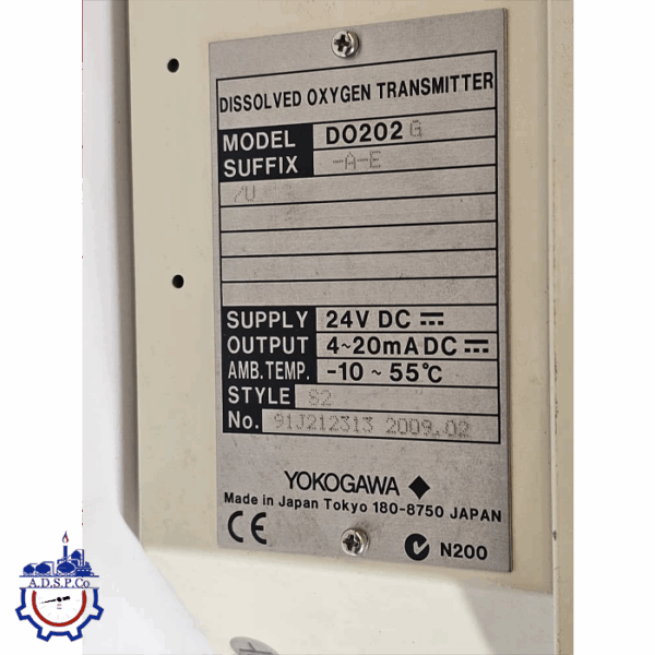 آنالایزر اکسیژن محلول YOKOGAWA DO202 - تصویر 2