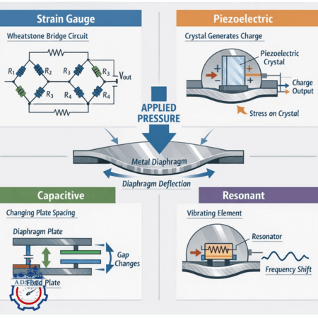 اصول عملکرد سنسورهای فشار | Pressure Transducer Working Principles