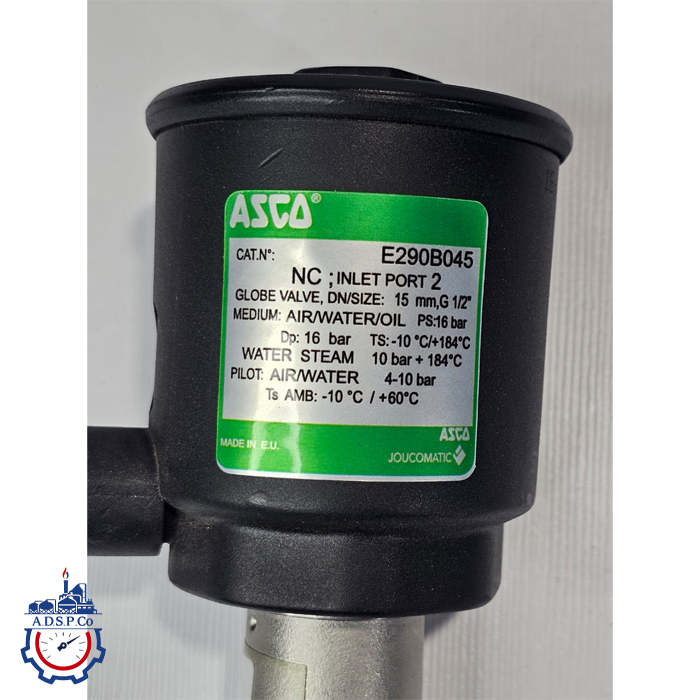 انگل ولو ASCO E290B045 Angle valve 1/2 inch - تصویر 2