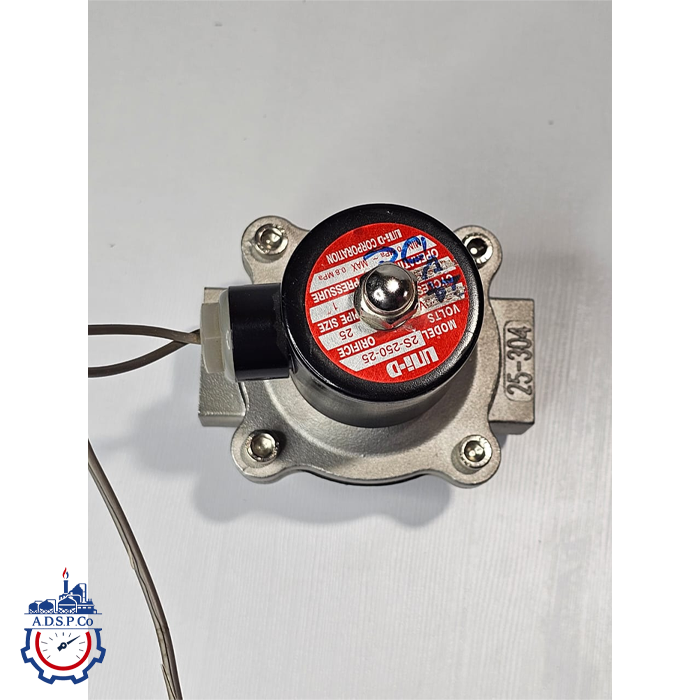 شیربرقی ۱ اینچ دنده ای UNI-D 24VDC - تصویر 2